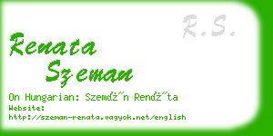 renata szeman business card